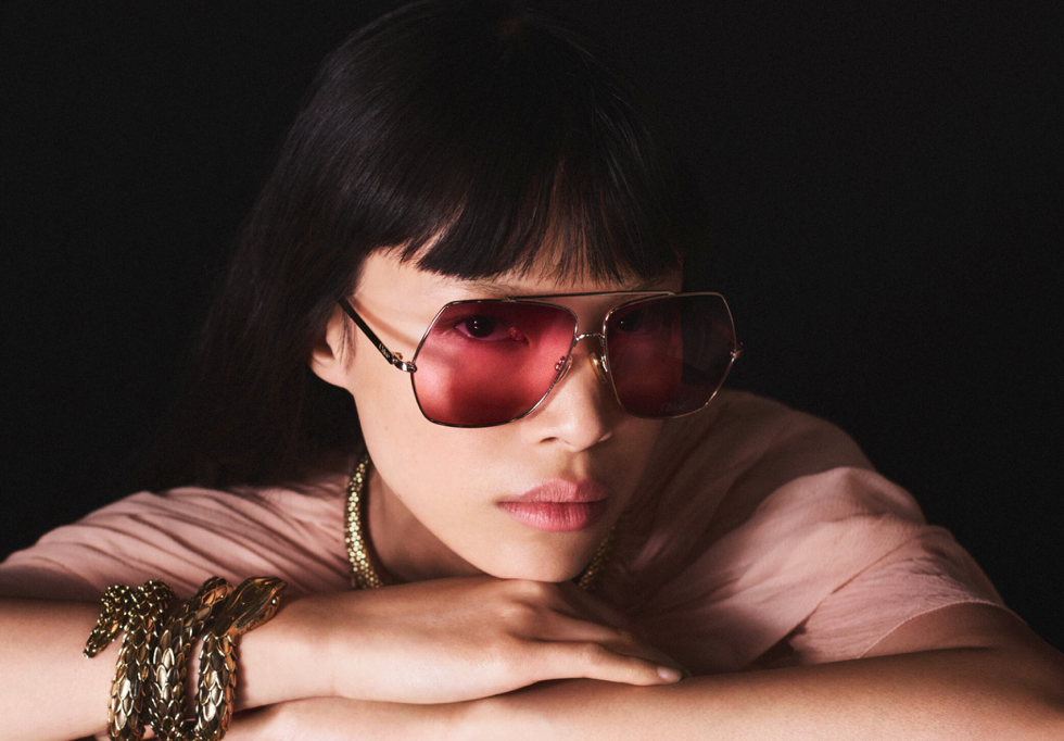 Lunettes pour femmes élégantes au look artistique